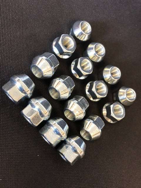 Tapered chrome ATV lug nuts 10mm x 1.25mm hardened steel wheel accessories