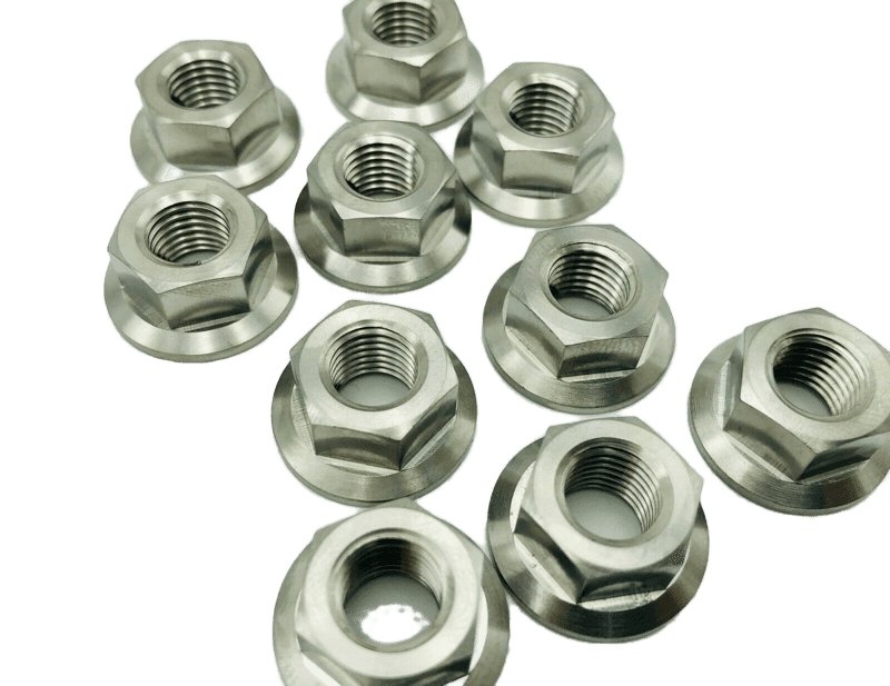 Titanium Flange Nuts M10x1.25 - Rad Parts