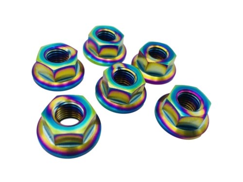 Titanium Flange Nuts M10x1.25 - Rad Parts