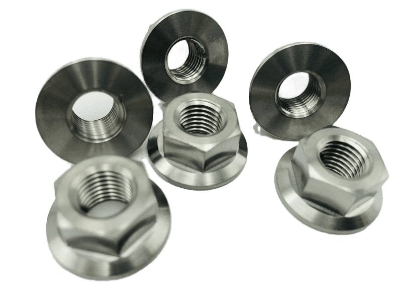 Titanium Flange Nuts M10x1.25 - Rad Parts