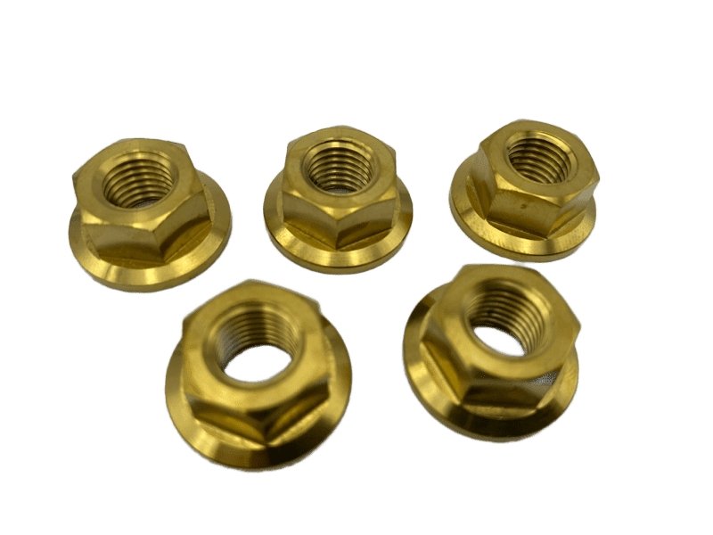 Titanium Flange Nuts M10x1.25 - Rad Parts