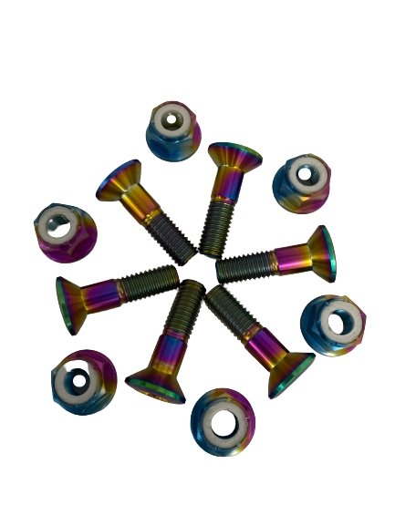 Titanium Sprocket Bolts and Nuts Pack Of 6 Kit by R.A.D. Honda Kawasaki KTM Yamaha Dirtbike - Rad Parts