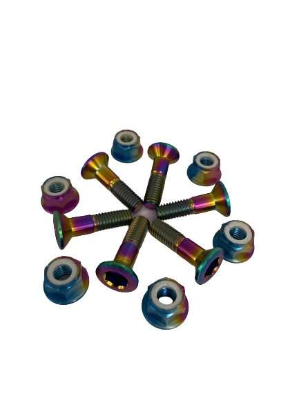 Titanium Sprocket Bolts and Nuts Pack Of 6 Kit by R.A.D. Honda Kawasaki KTM Yamaha Dirtbike - Rad Parts