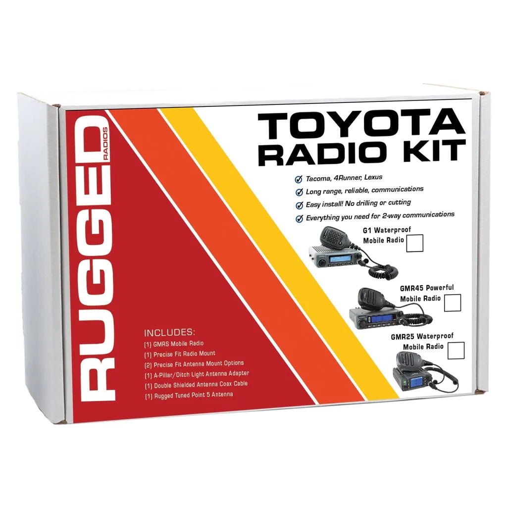 TK3 Toyota Radio Kit - GMR25 Waterproof Radio for Tacoma - 4Runner - Lexus - Rad Parts