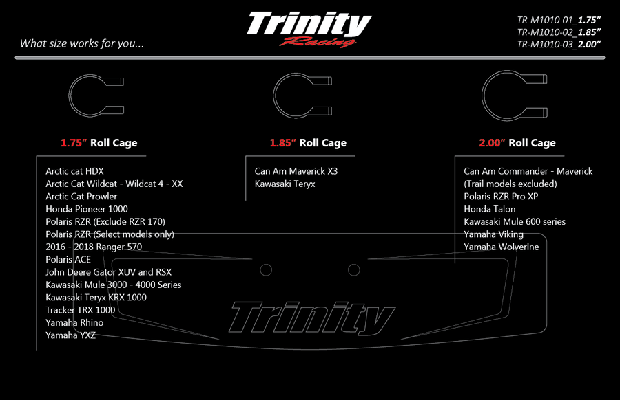 Trinity Racing Apex Rear View Mirror - Rad Parts
