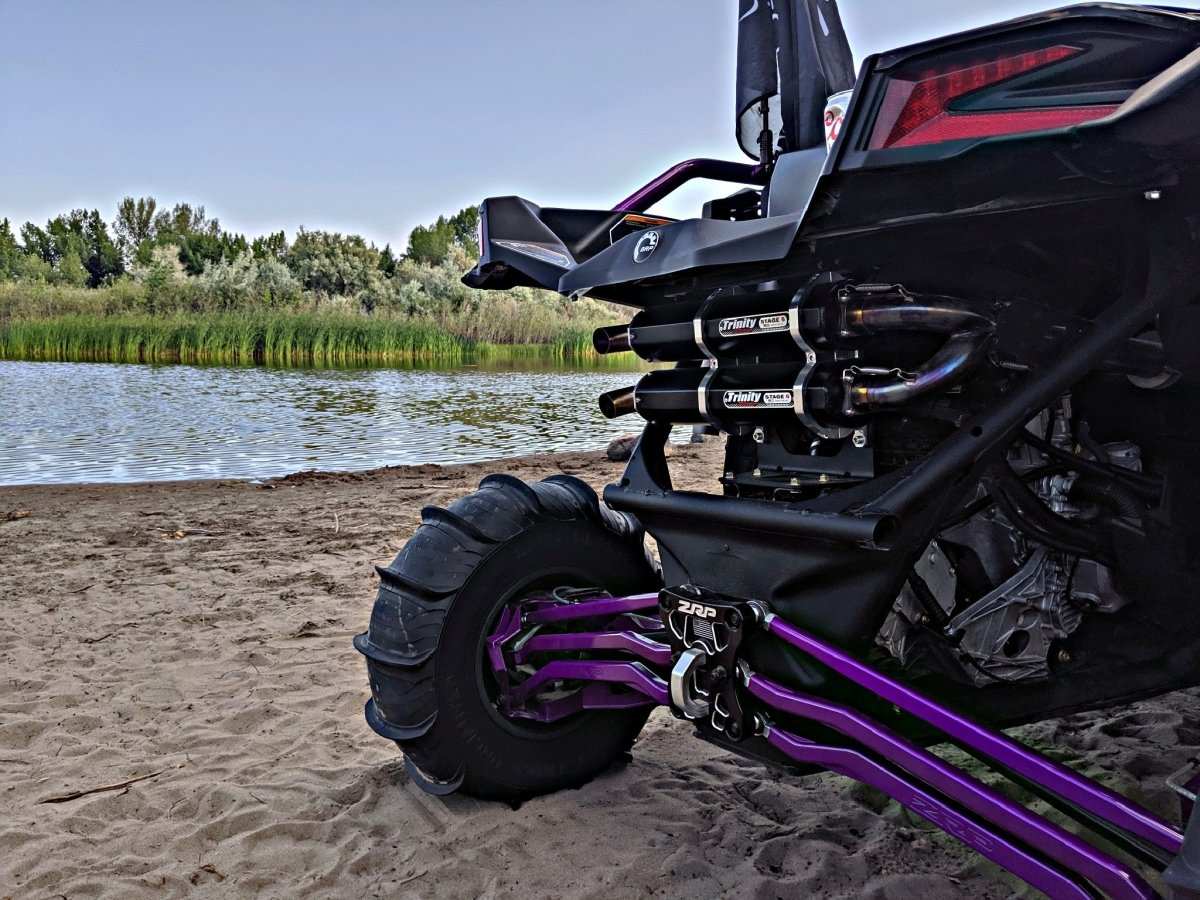 Trinity Racing Polaris RZR Turbo EXHAUST Slip on SYSTEM STAGE 5 BY TRINITY RACING WITH POWERVISION REFLASH TUNER - Rad Parts