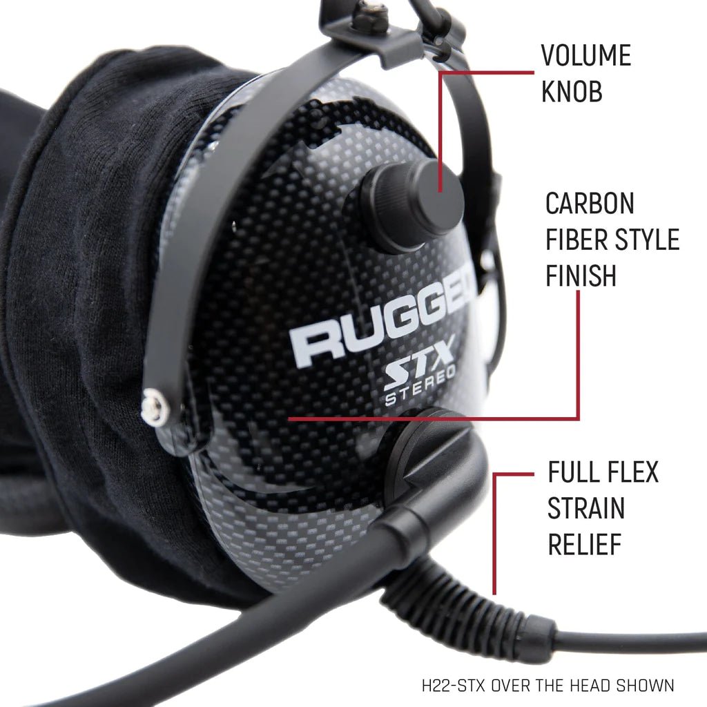 Ultimate Carbon Fiber Behind or Over the Head Headset | Rugged Radios - Rad Parts