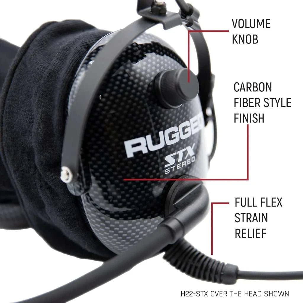 Ultimate Carbon Fiber Behind or Over the Head Headset | Rugged Radios - Rad Parts