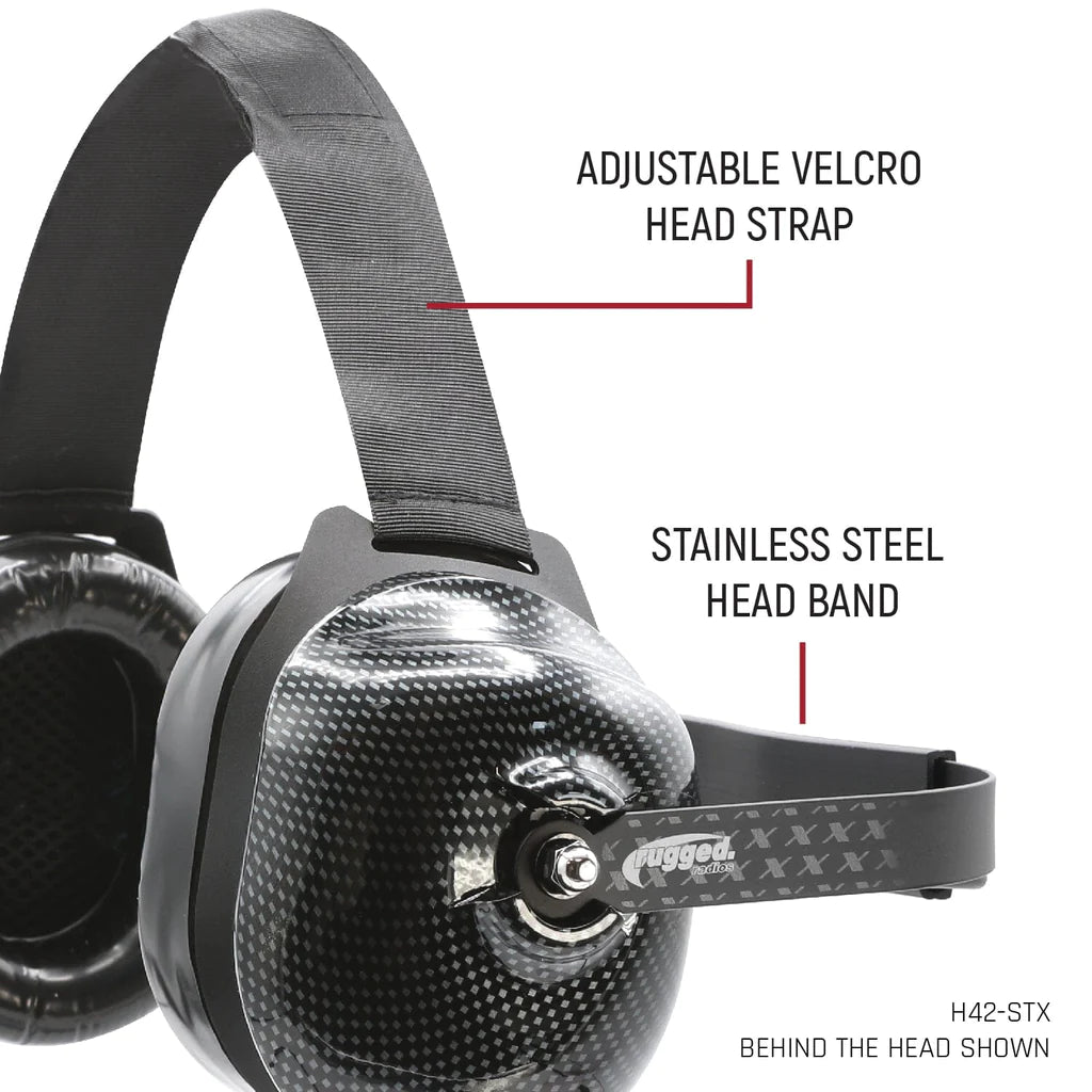 Ultimate Carbon Fiber Behind or Over the Head Headset | Rugged Radios - Rad Parts