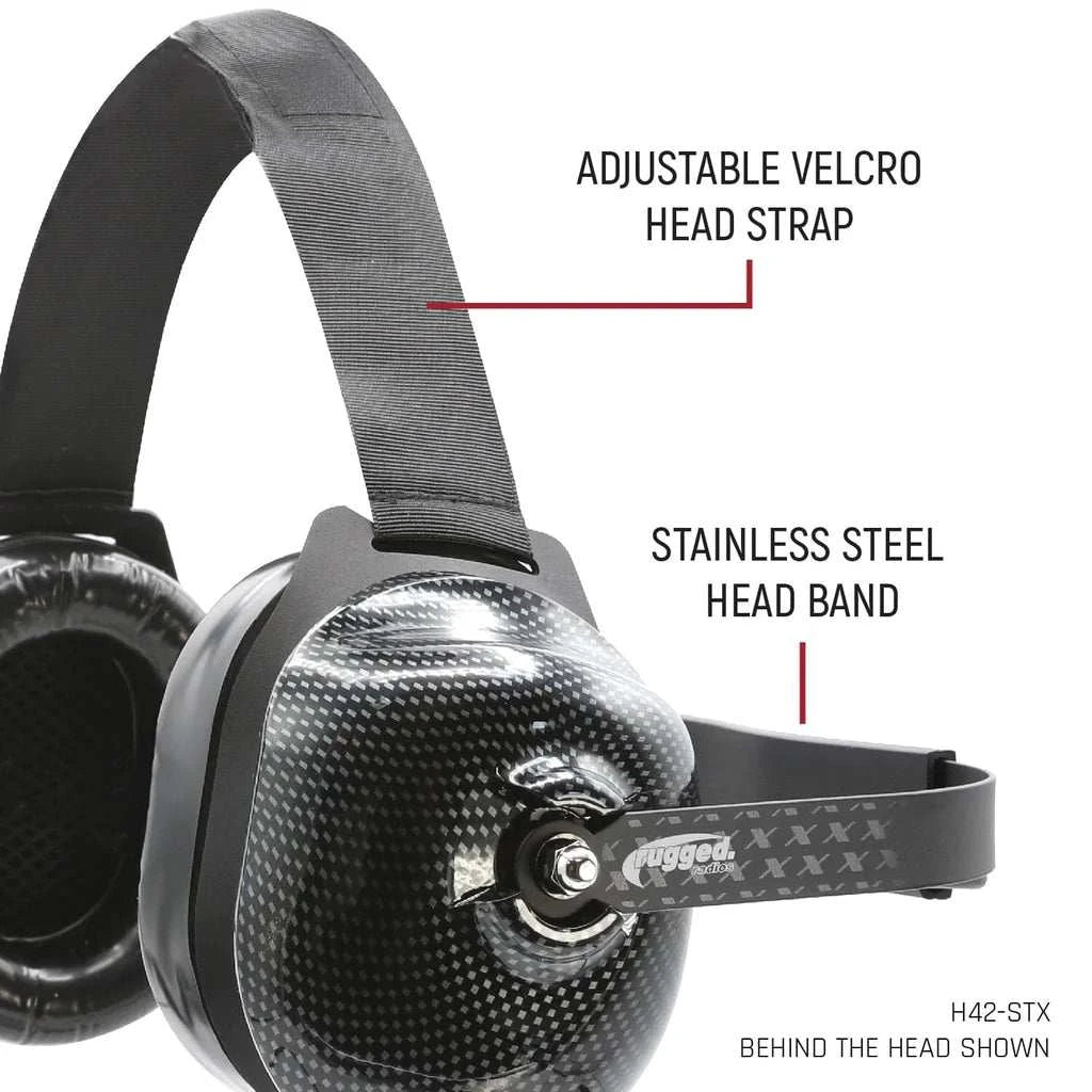 Ultimate Carbon Fiber Behind or Over the Head Headset | Rugged Radios - Rad Parts