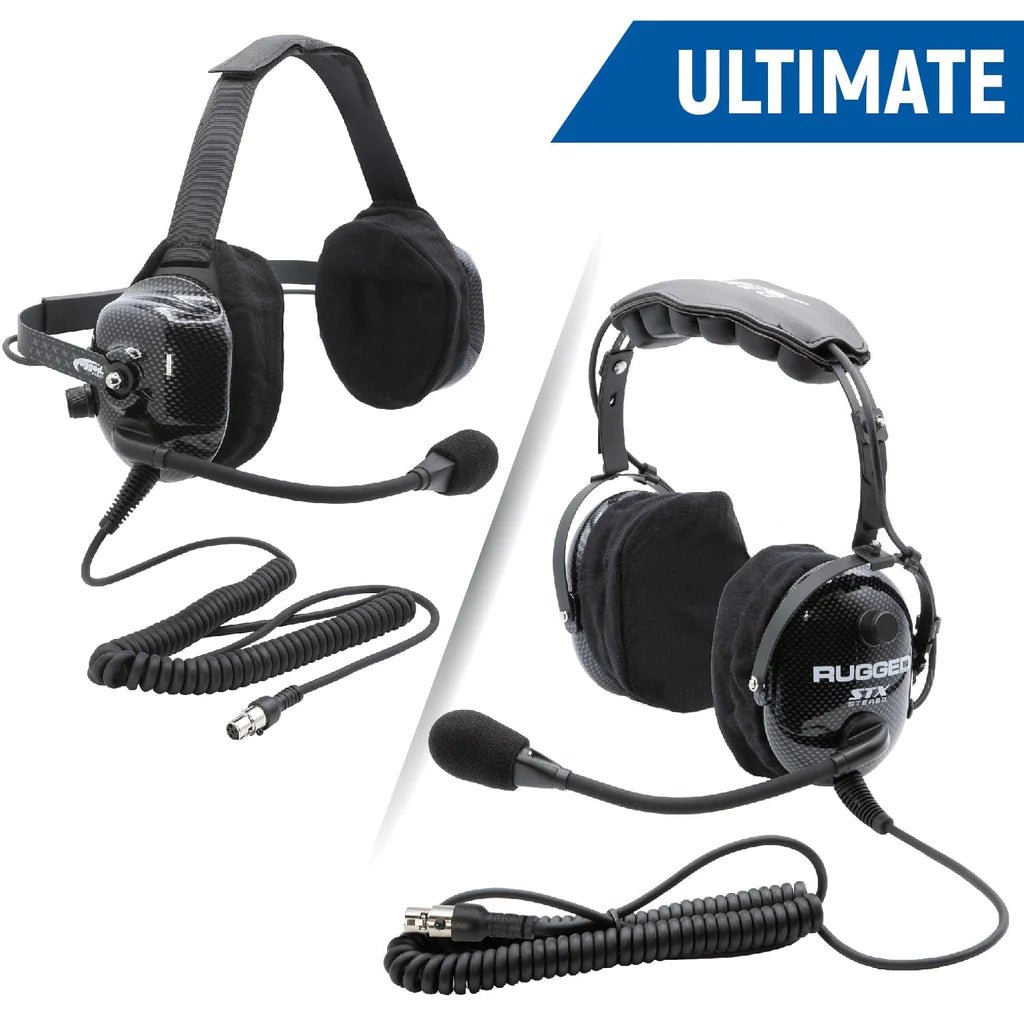 Ultimate Carbon Fiber Behind or Over the Head Headset | Rugged Radios - Rad Parts