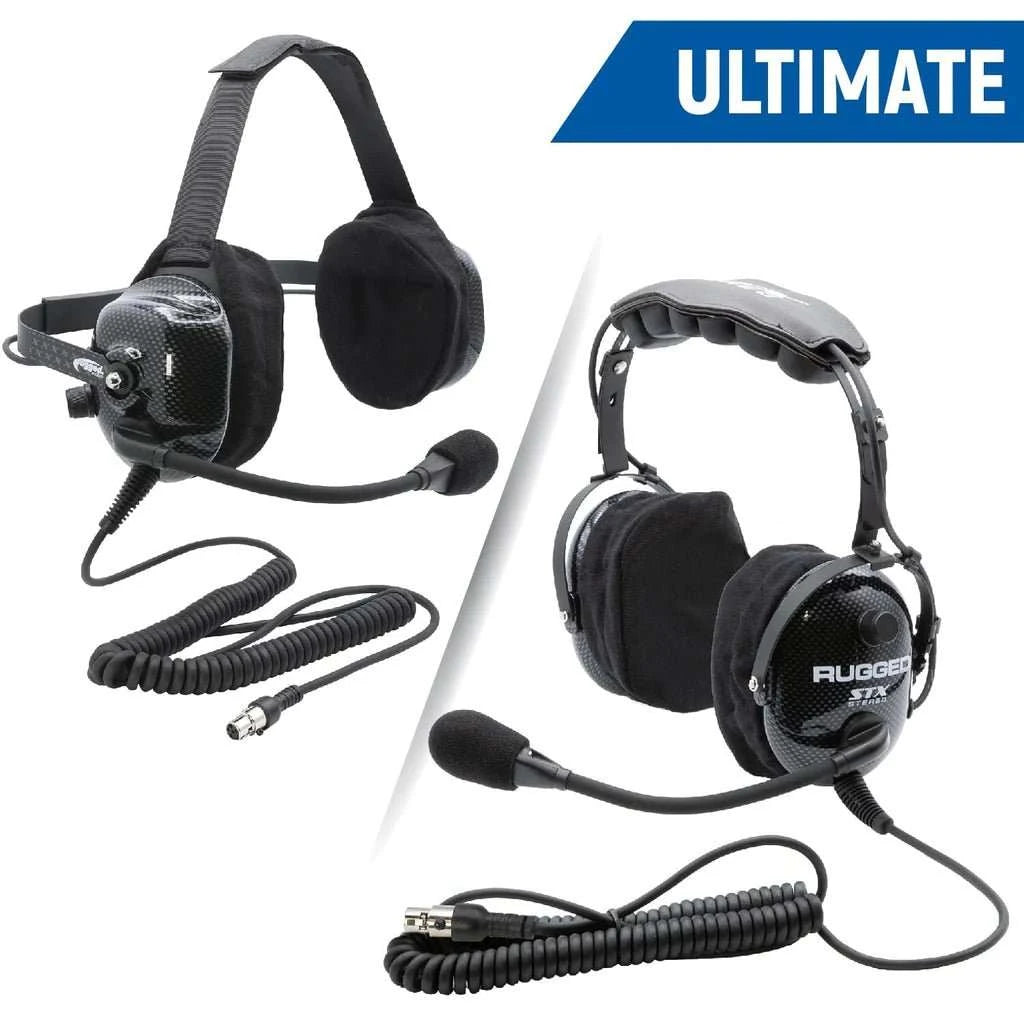 Ultimate Carbon Fiber Behind or Over the Head Headset | Rugged Radios - Rad Parts