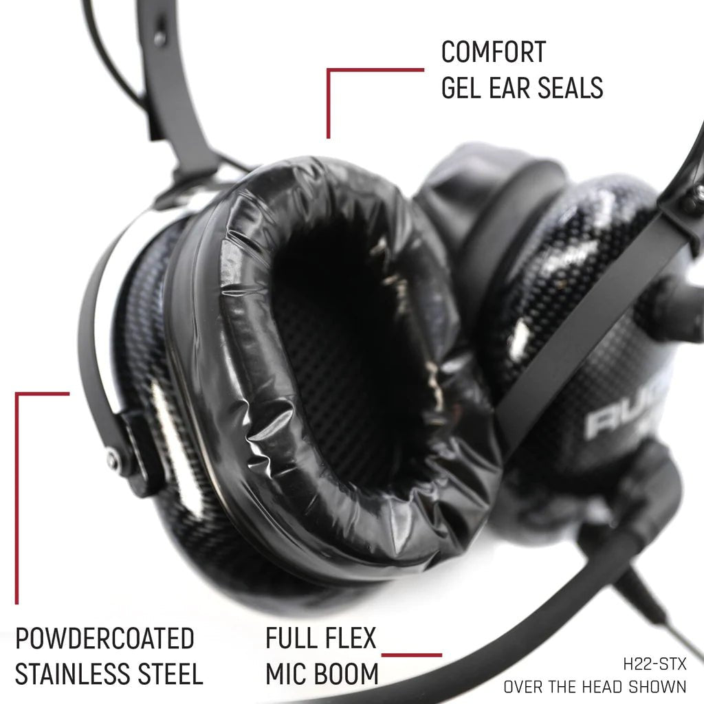 Ultimate Carbon Fiber Behind or Over the Head Headset | Rugged Radios - Rad Parts