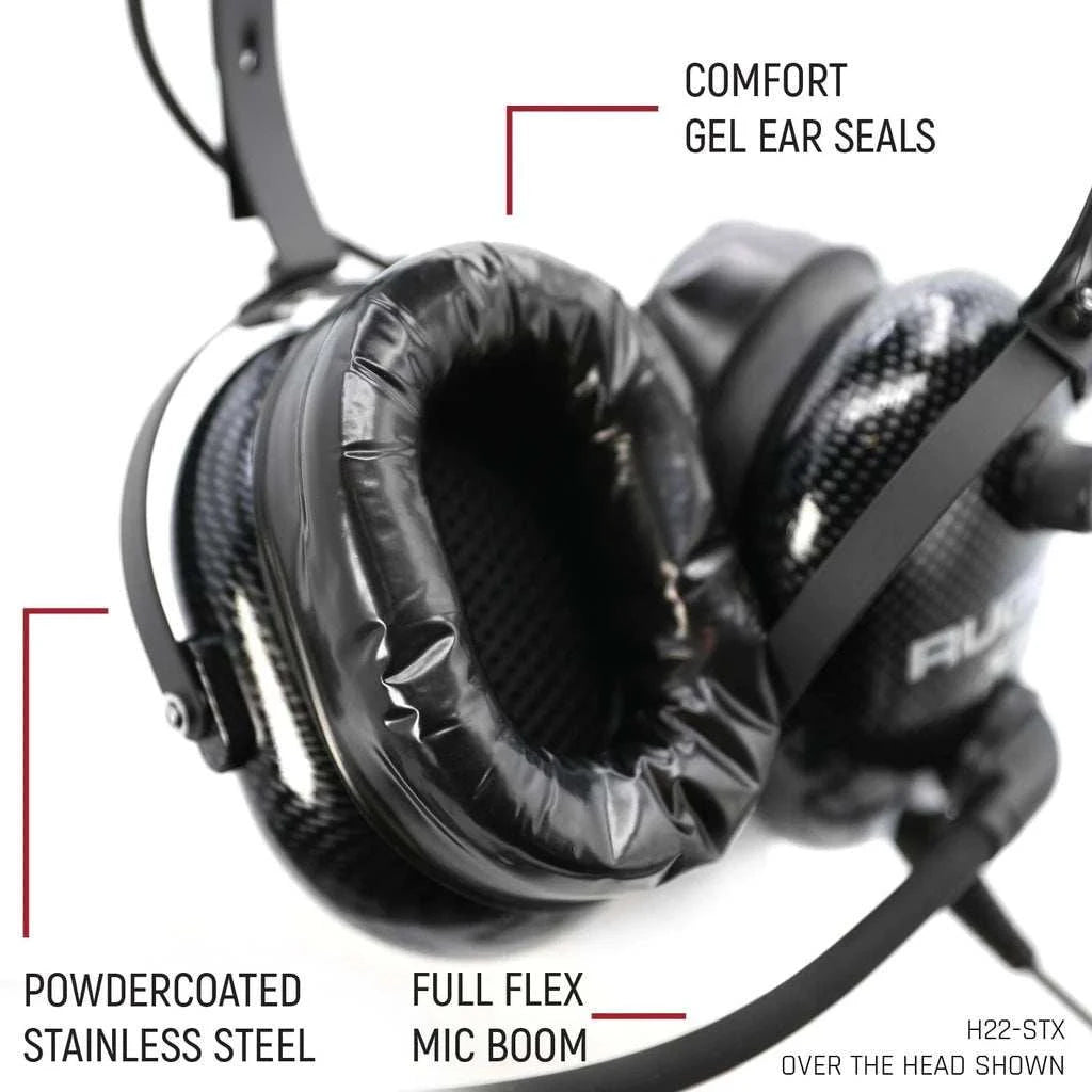 Ultimate Carbon Fiber Behind or Over the Head Headset | Rugged Radios - Rad Parts