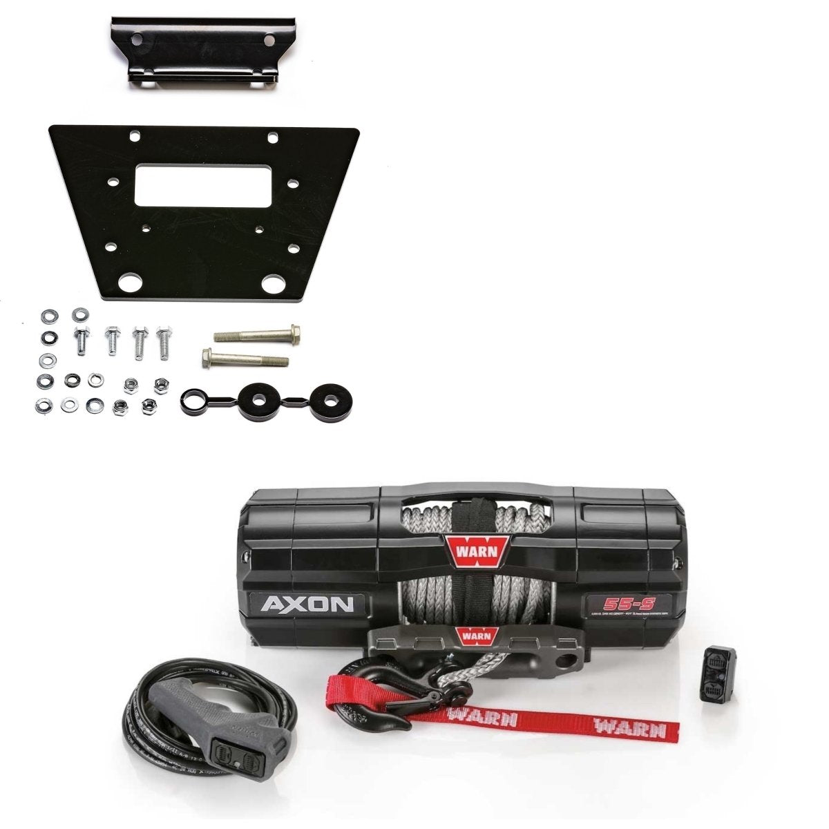 Warn Winch Mount and winch kit KRX 1000 - Rad Parts