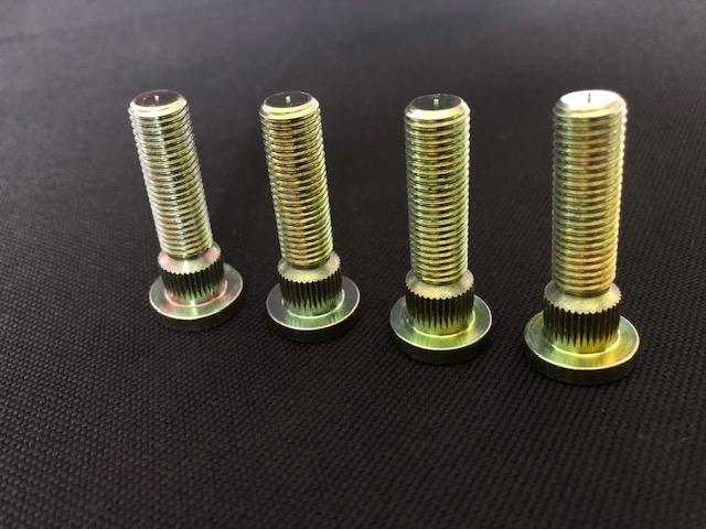 Yamaha ATV & UTV Extended H.D Wheel Studs!! for YFZ 450, Raptor, Banshee, Grizzly, 100% U.S Made, Yellow Zinc Plated - Rad Parts