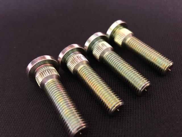 Yamaha ATV & UTV Extended H.D Wheel Studs!! for YFZ 450, Raptor, Banshee, Grizzly, 100% U.S Made, Yellow Zinc Plated - Rad Parts
