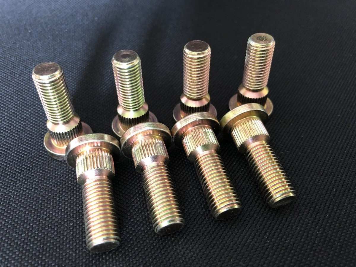 Yamaha ATV wheel studs heat treated zinc plated corrosion resistant for YFZ 450 Raptor Banshee Rhino