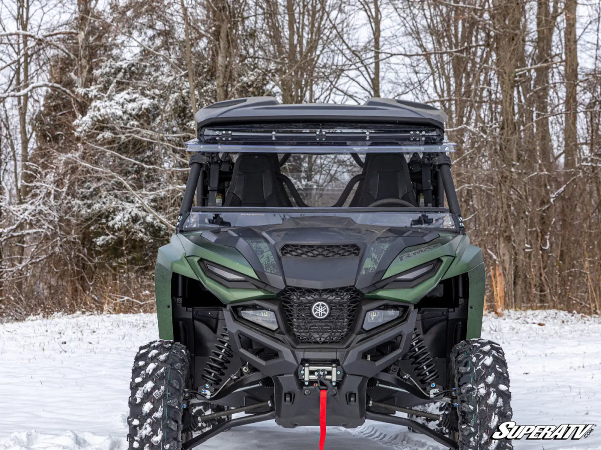 Yamaha Wolverine RMAX Scratch Resistant Flip Windshield | SuperATV - Rad Parts