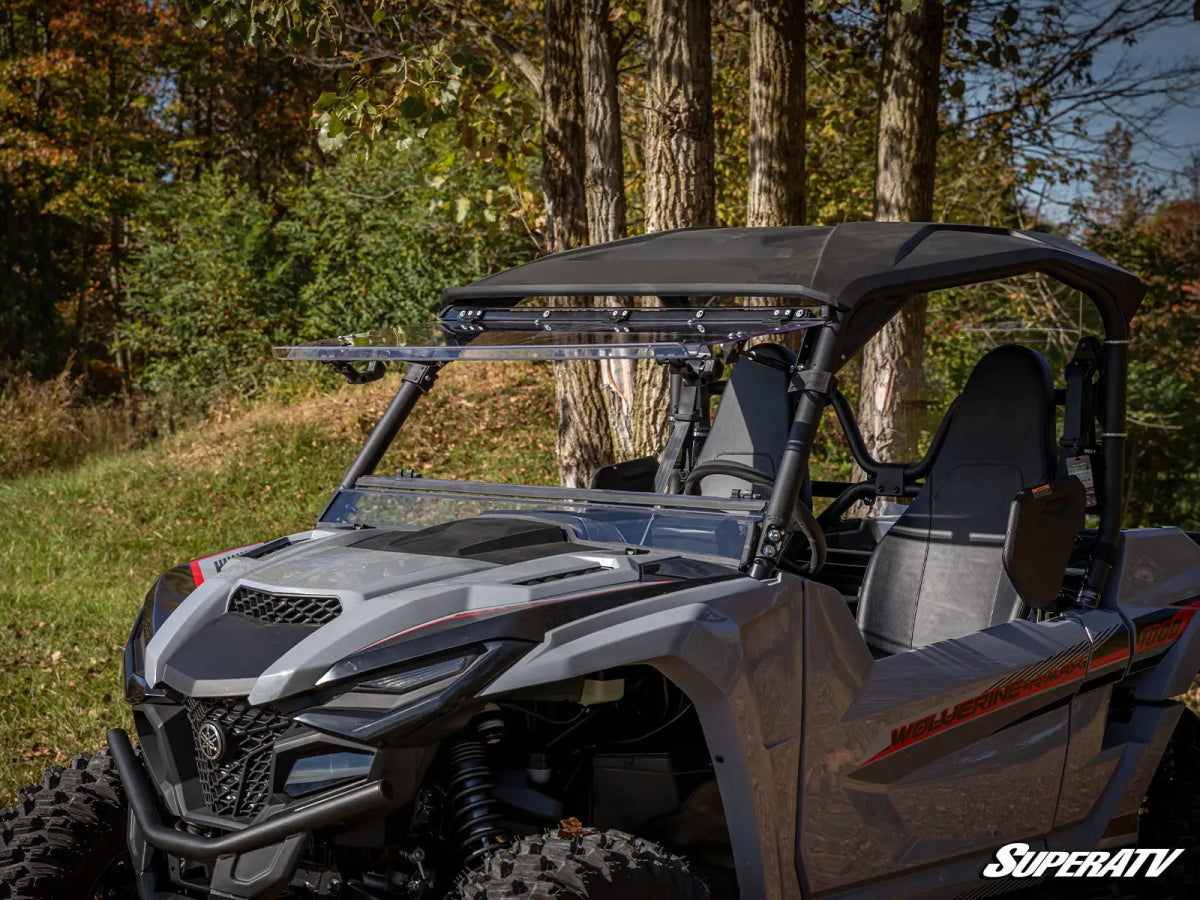 Yamaha Wolverine RMAX Scratch Resistant Flip Windshield | SuperATV - Rad Parts