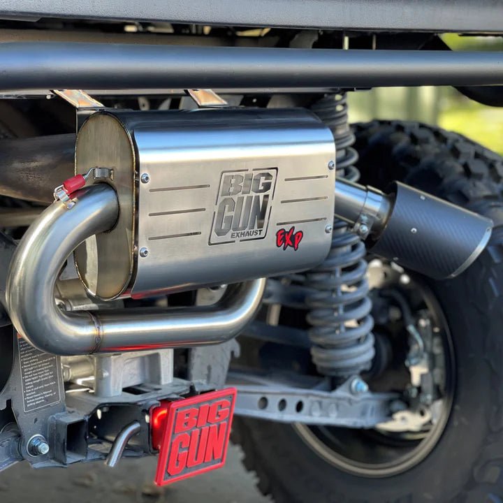 Yamaha Wolverine RMAX Slip On Exhaust Big Gun Explorer 2 / 4 / LE / SE (21-23) - Rad Parts