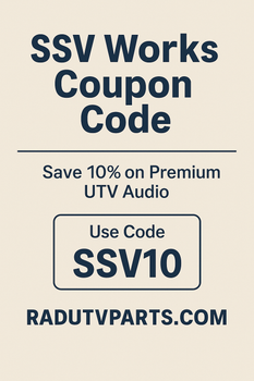SSV Works Coupon Code – Save 10% on Premium UTV Audio