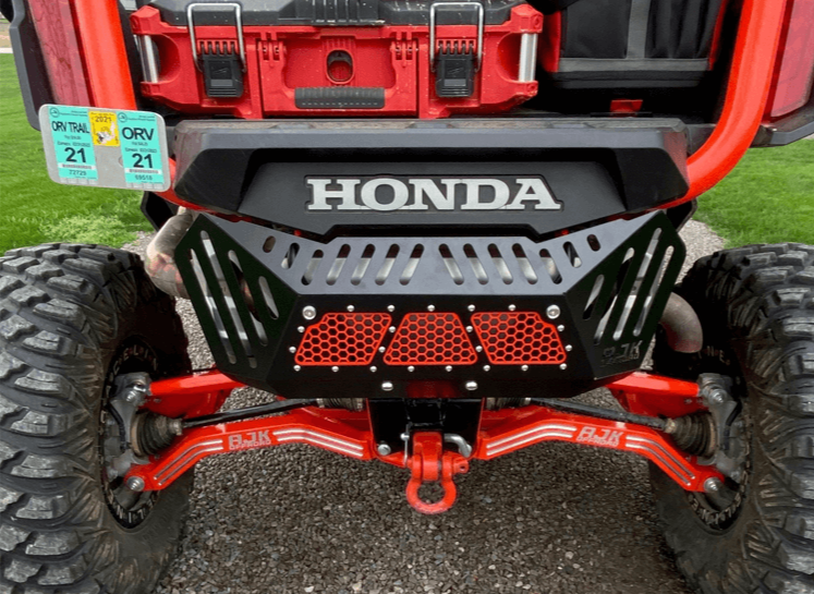 Honda Talon Exhaust Cover — Honda Talon Exhaust Cover by AJK Offroad in Black