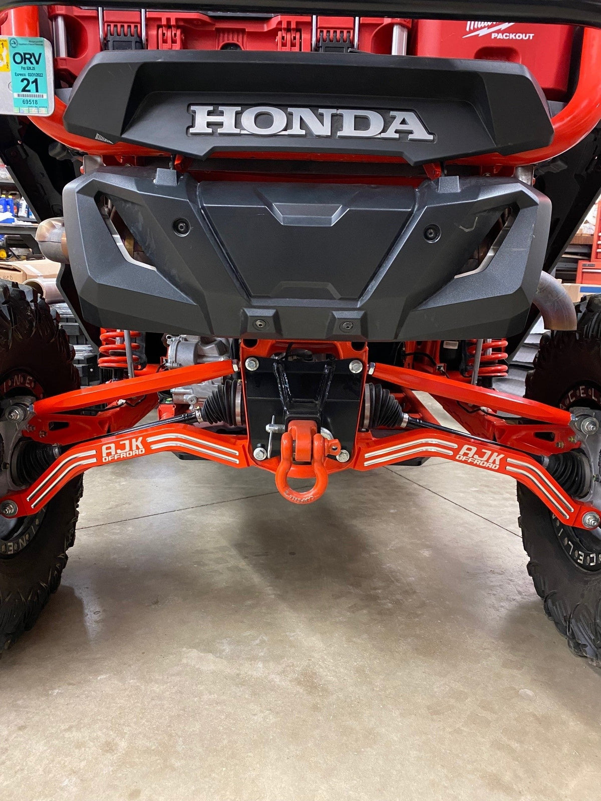 Honda Talon High Clearance Radius Rods — Honda Talon High Clearance Radius Rods  AJK Offroad Green Upper R
