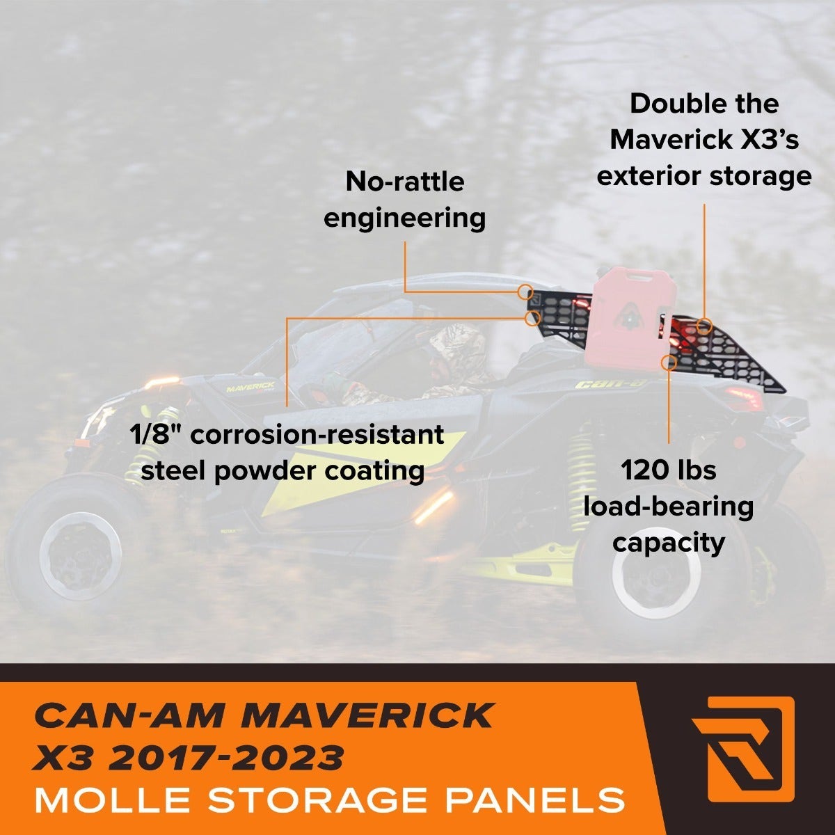 Can-Am Maverick X3 2017-2025 MOLLE Storage Panels