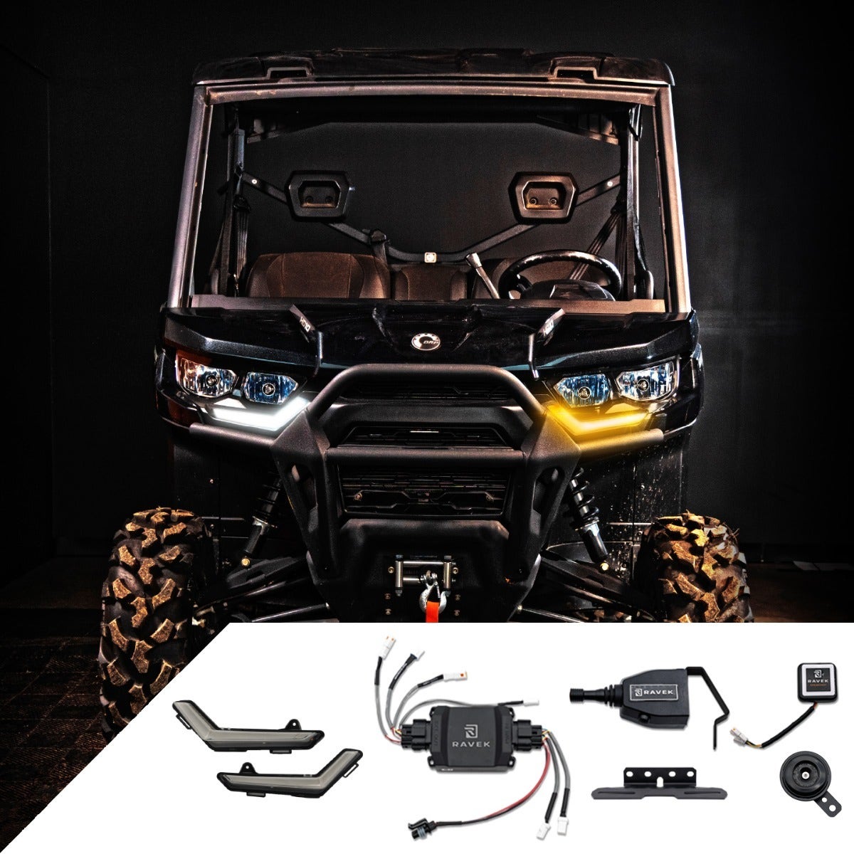 Can-Am Defender HD10 Speakeasy™ Turn Signal Kit with Signature Light