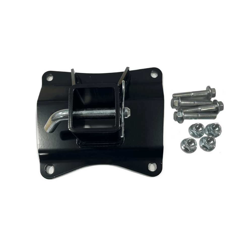 Honda Talon Hitch — Honda Talon Hitch Top Down Product View with Hardware