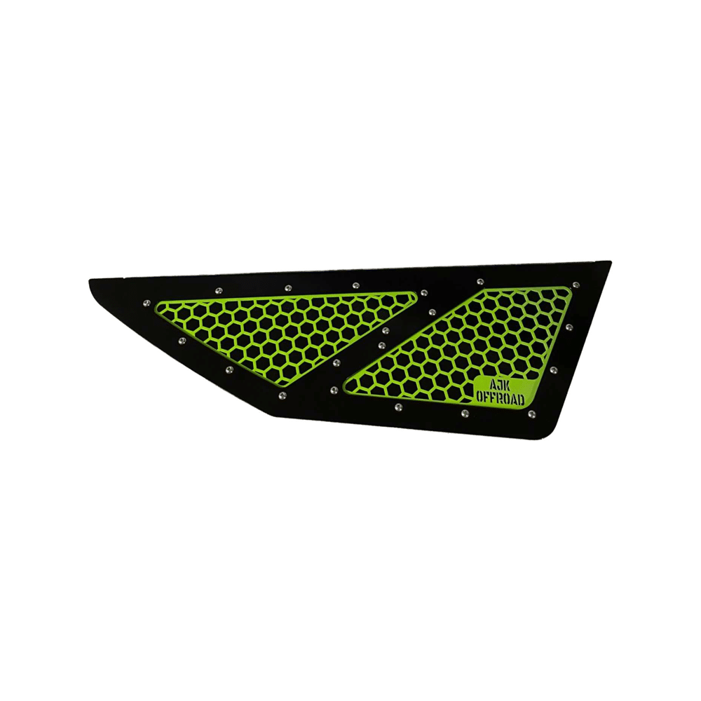 Vented Honda Talon Lower Doors — Vented Honda Talon Lower Doors by AJK Offroad Solid Door Front in Green