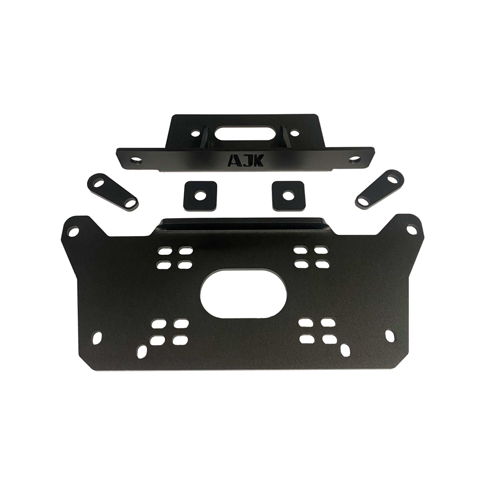 Honda Talon Winch Plate — Honda Talon Winch Plate by AJK Offroad Product View Front