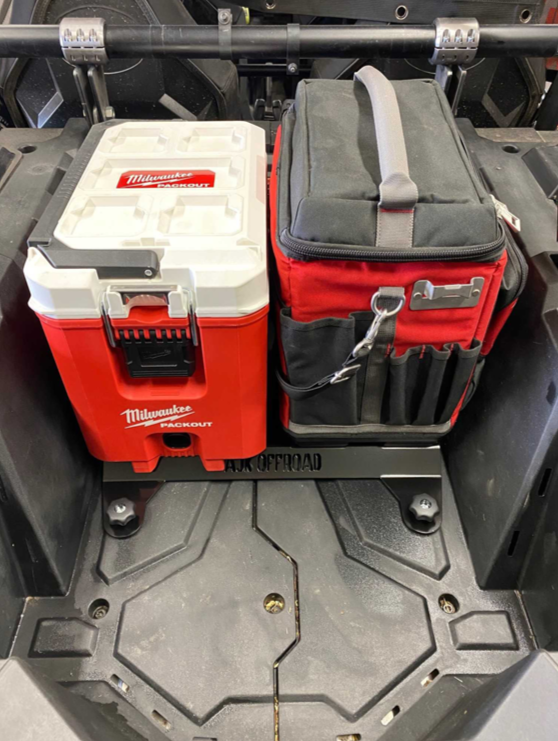 Polaris RZR Packout Mount Short — POLARIS RZR Packout Mount Short by AJK Offroad Cooler and one Kit