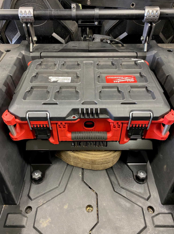 Polaris RZR Packout Mount Tall — Polaris RZR Packout Mount Tall by AJK Offroad With One Kit Installed