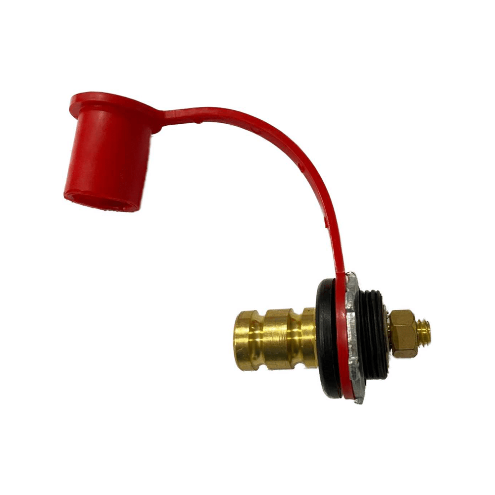 Battery Terminal Relocation Kit — Battery Terminal Relocation Kit by AJK Offroad  red part
