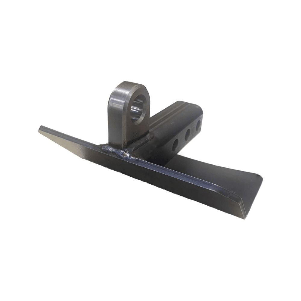 Hitch Skid with Recovery Point Short — Hitch Skid with Recovery Point Short by AJK Offroad Back Close Up