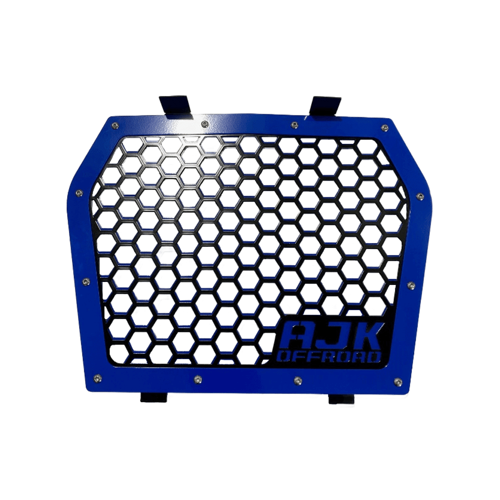 Kawasaki KRX Front Grille — Kawasaki KRX Front Grill by AJK Offroad in Blue