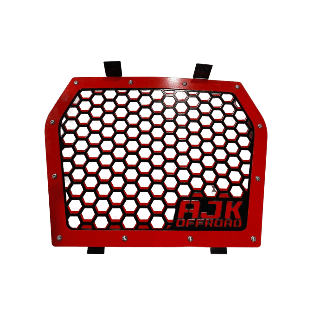 Kawasaki KRX Front Grille — Kawasaki KRX Front Grill by AJK Offroad in Red