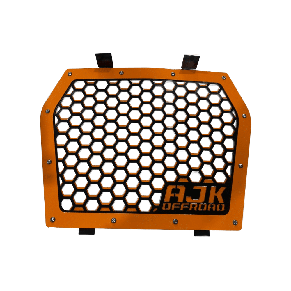 Kawasaki KRX Front Grille — Kawasaki KRX Front Grill by AJK Offroad in Orange