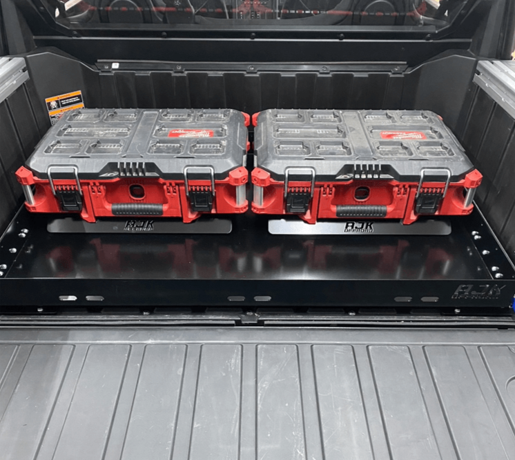 Polaris Xpedition Bed Drawer — Polaris Xpedition Bed Drawer by AJK Offroad with Milwaukee