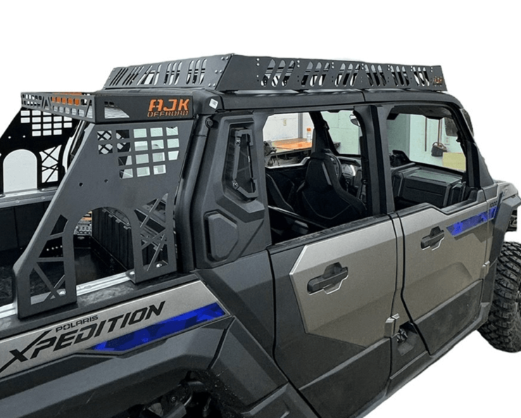 Polaris Xpedition Roof Rack — Polaris Xpedition Roof Rack by AJK Offroad on 4 Seat Xpedition Back Right Side View