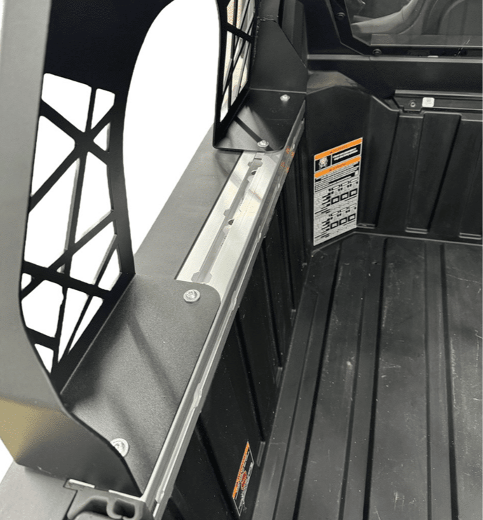 Polaris Xpedition Headache Rack – ¾ Rack — Polaris Xpedition Headache Rack 3/4 Rack  by AJK Offroad Interior of Mounting