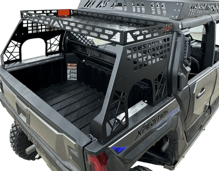 Polaris Xpedition Headache Rack – ¾ Rack — Polaris Xpedition Headache Rack 3/4 Rack  by AJK Offroad Right Side Back View