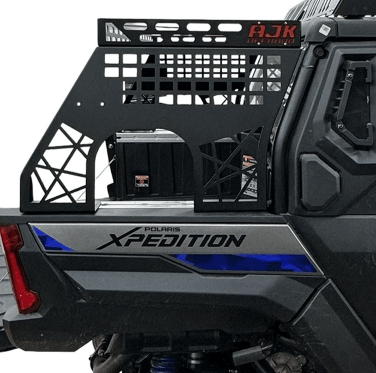 Polaris Xpedition Headache Rack – ¾ Rack — Polaris Xpedition Headache Rack 3/4 Rack  by AJK Offroad Side View with no Accessories