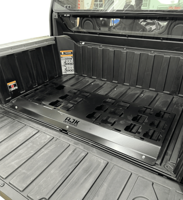 Polaris Xpedition Rear Packout Mount — Polaris Xpedition Rear Packout Mount by AJK Offroad Installed in Bed but Empty