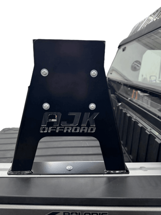 Polaris Xpedition Spare Tire Carrier — Polaris Xpedition Spare Tire Carrier by AJK Offroad Straight on View Pictured Without Tire
