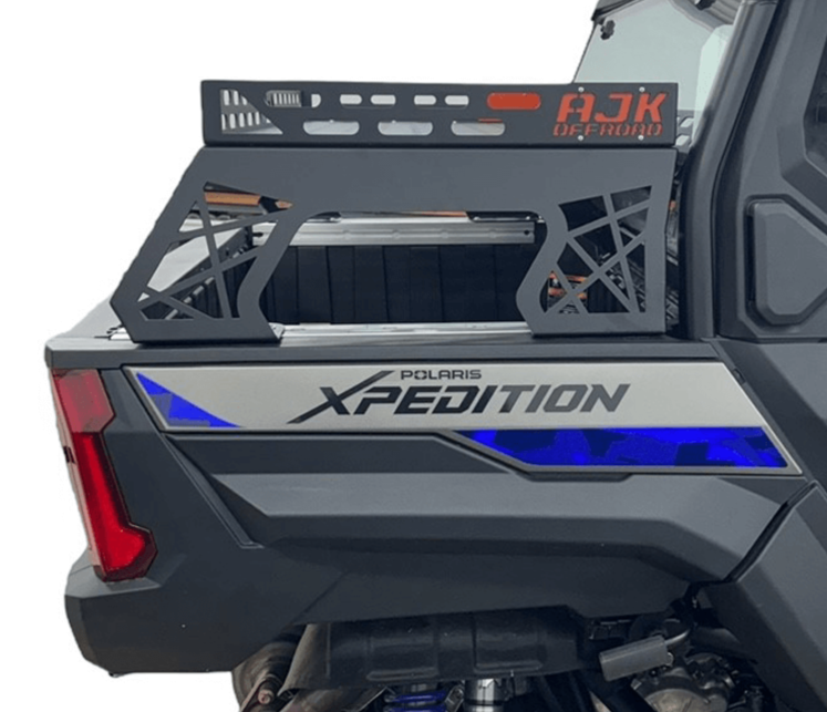 Polaris Xpedition Short Headache Rack 3/4 Rack — Polaris Xpedition Short Headache Rack 3/4 Rack by AJK Offroad Right Side Close Up with No Kits