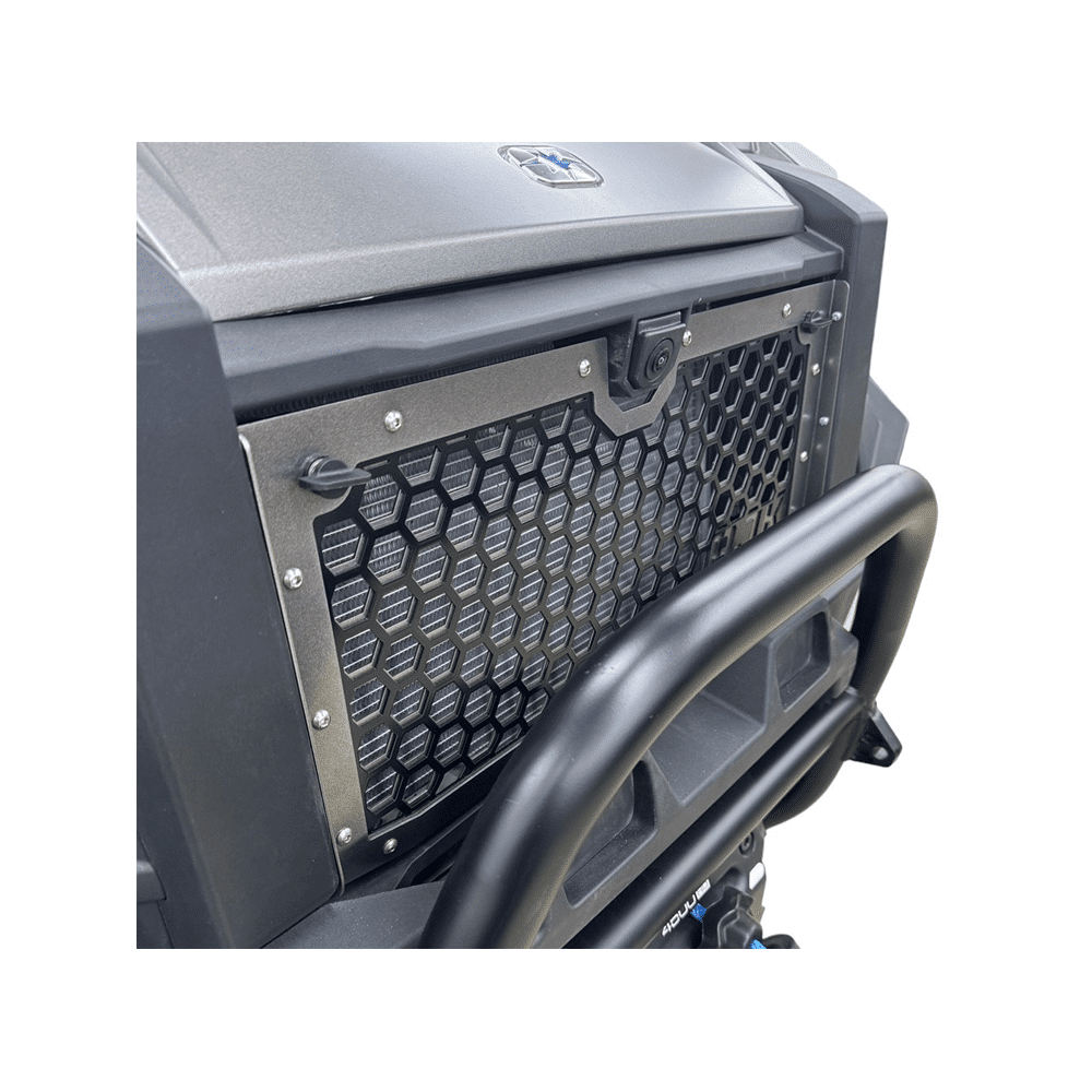 Polaris Xpedition Grille — Polaris Xpedition Grill by AJK Offroad Installed in Raw Aluminum