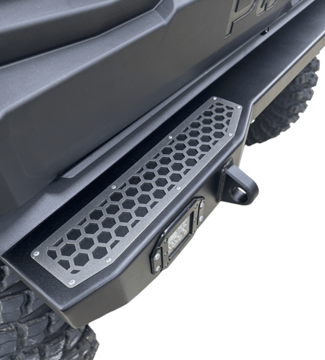 Polaris Xpedition Rear Bumper — Polaris Xpedition Rear Bumper by AJK Offroad TopClose Up of Left Side